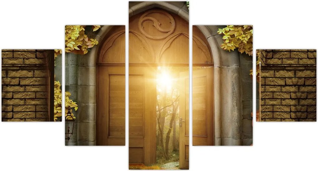 Obraz - Brama w lesie (125x70 cm)