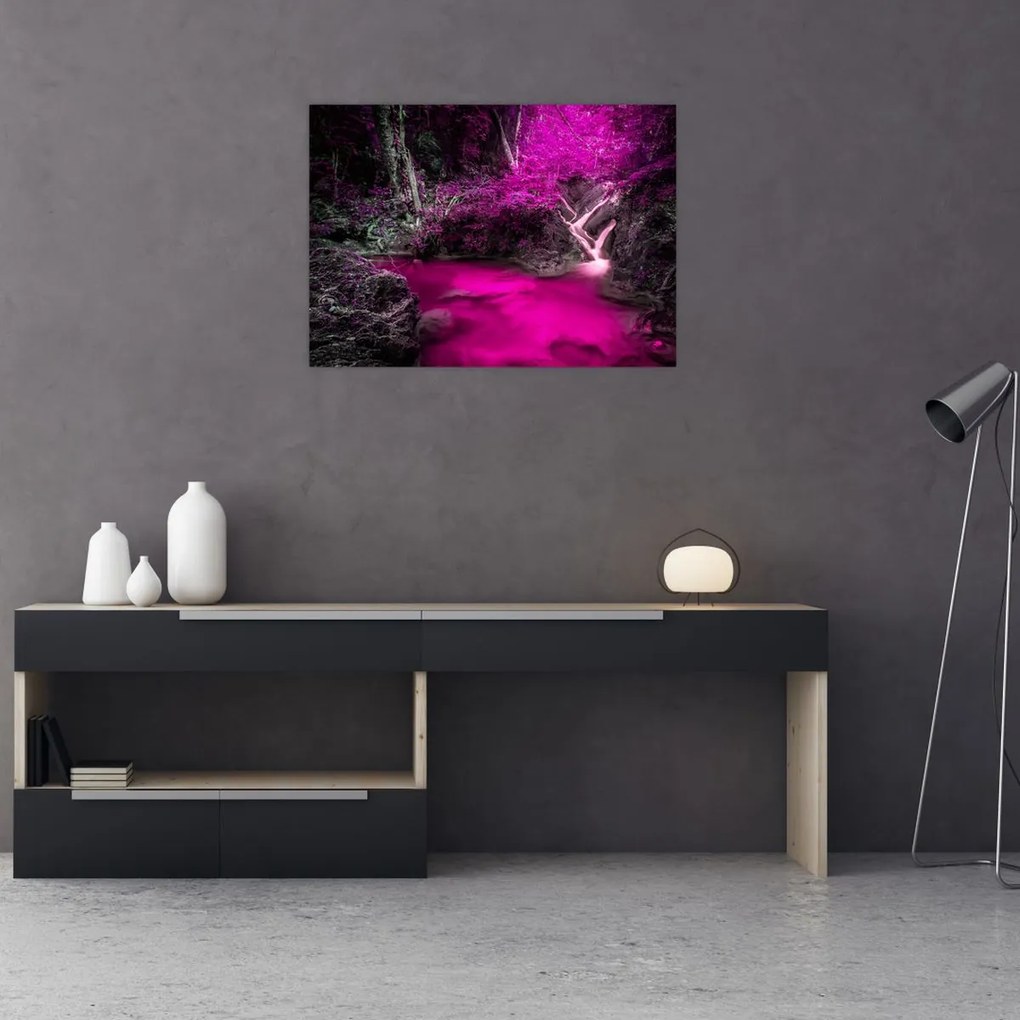 Obraz - Różowy las (70x50 cm)