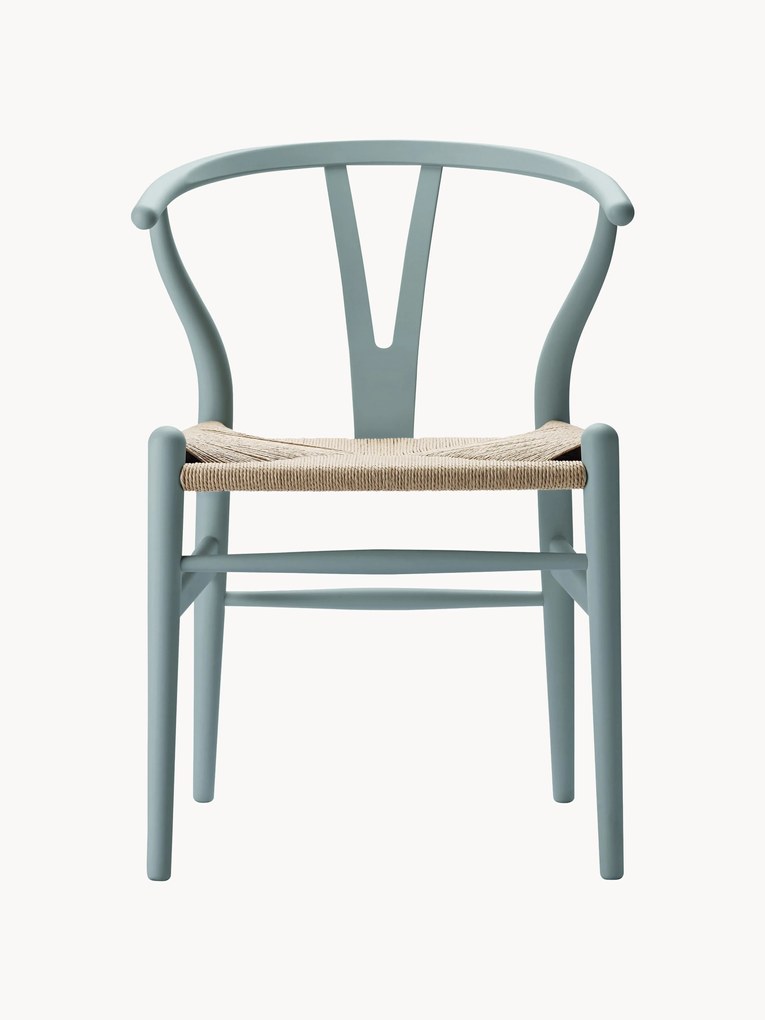 Krzesło z drewna z ręcznie plecionym siedziskiem CH24 Wishbone Chair