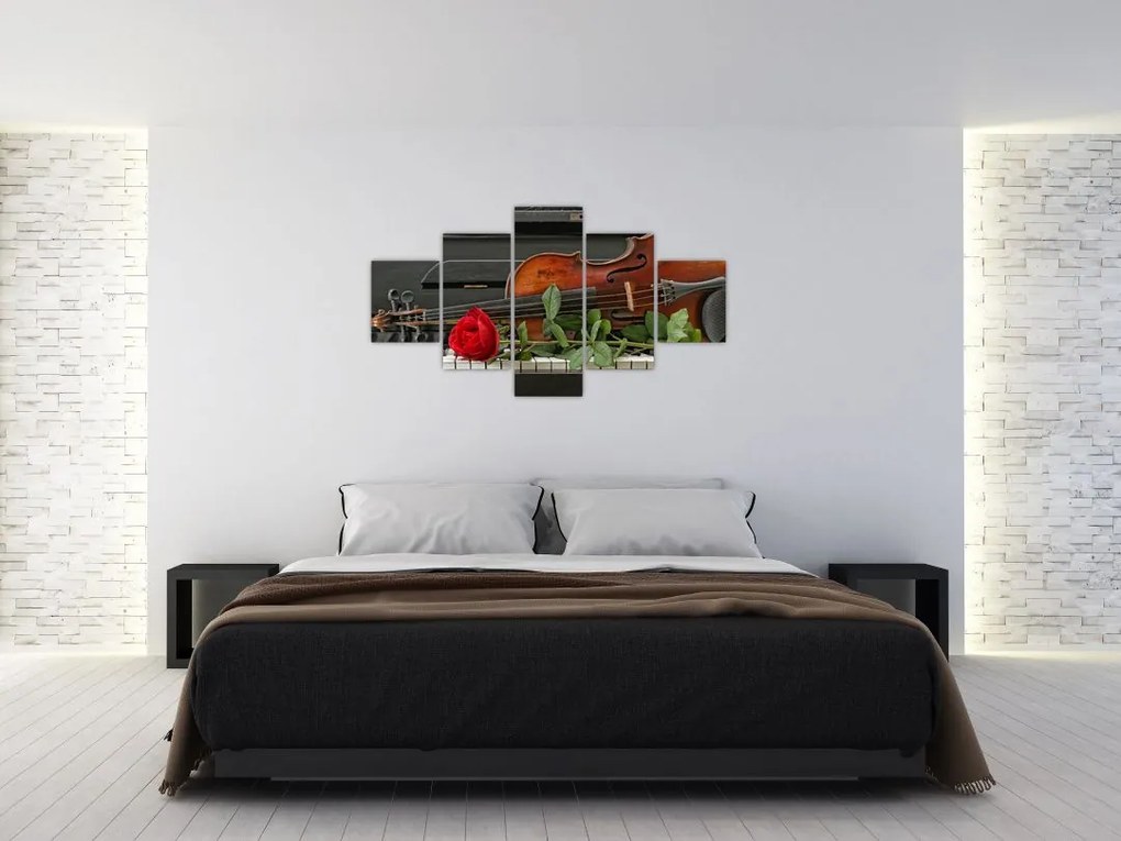 Obraz - Pamięć muzyka (125x70 cm)