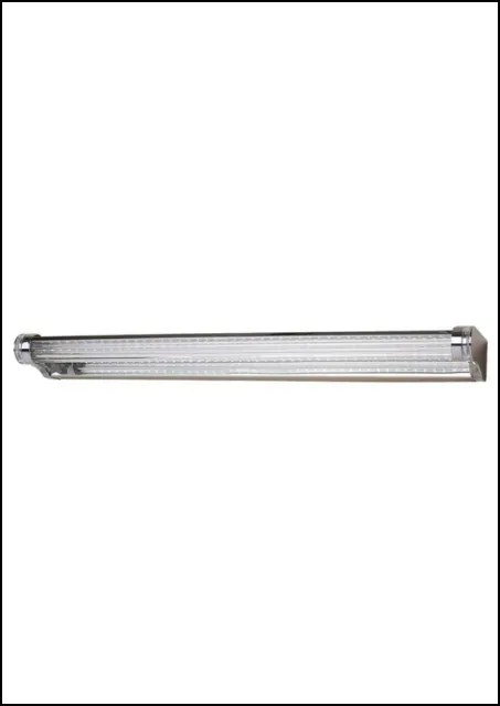 Srebrny nowoczesny kinkiet led nad lustro - K461-Daly
