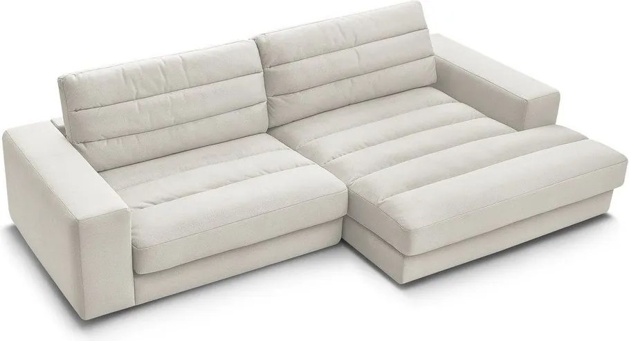 Beżowy aksamitny narożnik (prawostronny/z szezlongiem) Sierra – Bobochic Paris