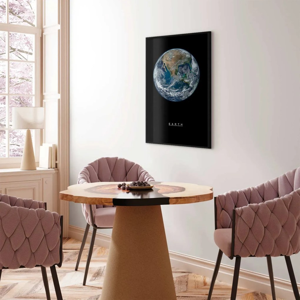 Plakat Ziemia 29,7x42 cm z ramą czarną bez marginesu ARTGEIST B