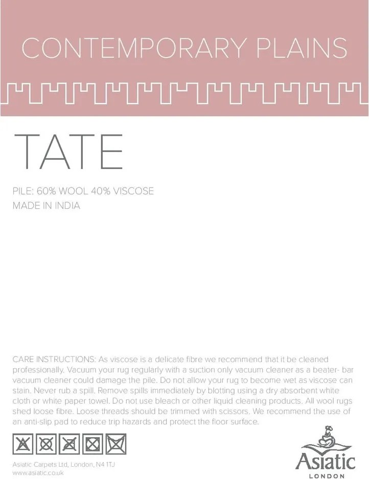 Ciemnoszary dywan Asiatic Carpets Tate Tonal Textures, 160x230 cm