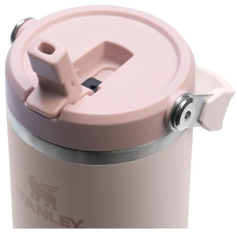 Jasnoróżowy termos ze stali nierdzewnej 890 ml IceFlow™ Flip Straw 2.0 Tumbler Rose Quartz – Stanley