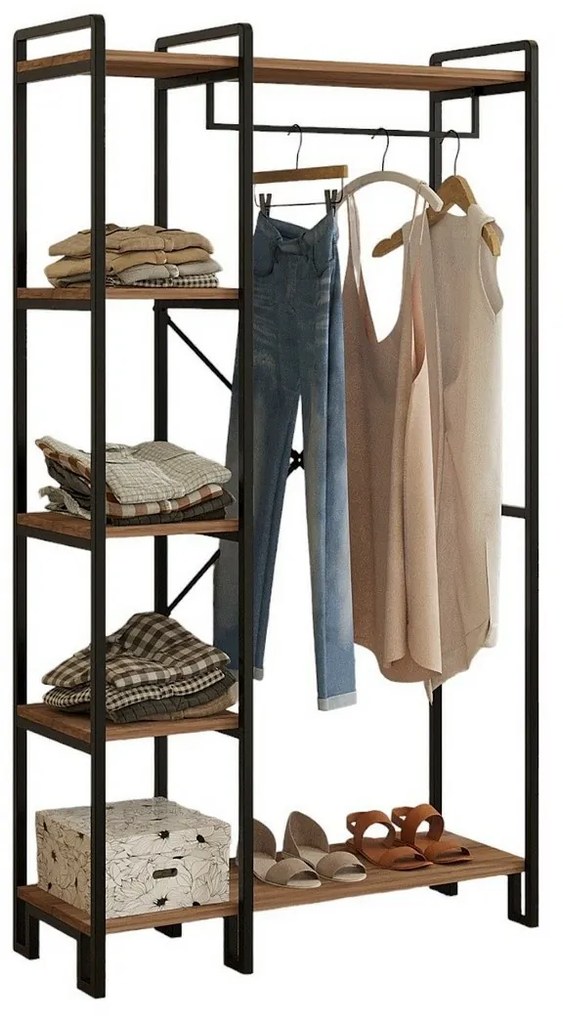 Stojak na ubrania Rex Atlantic Pine and Black