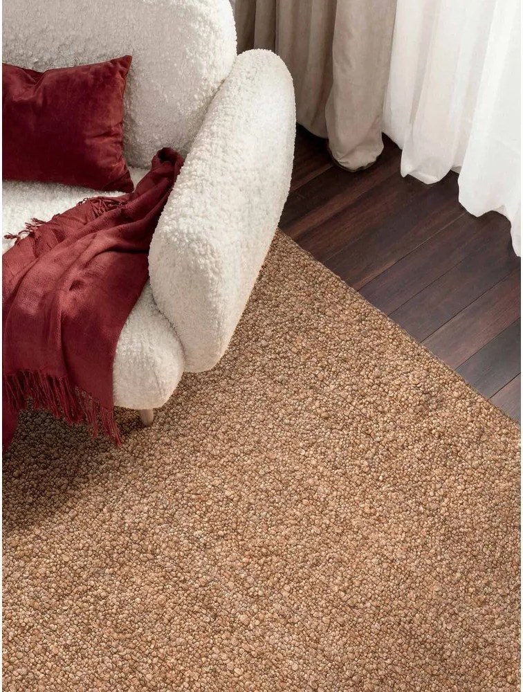 Beżowy dywan z materiału bouclé tkany ręcznie 120x170 cm Notting Hill Portobello – Ted Baker