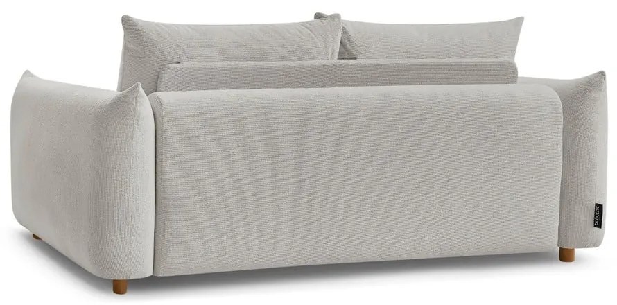 Jasnoszara rozkładana sofa 214 cm Ernest – Bobochic Paris