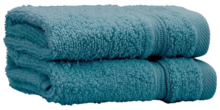 Zielononiebieskie bawełniane ręczniki zestaw 2 szt. frotte 30x30 cm Zero Twist – Catherine Lansfield
