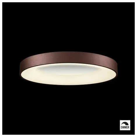 Luxera 18401 Gentis ściemnialna lampa sufitowaLED, średnica 60 cm, 3000 lm, 400K, brązowa