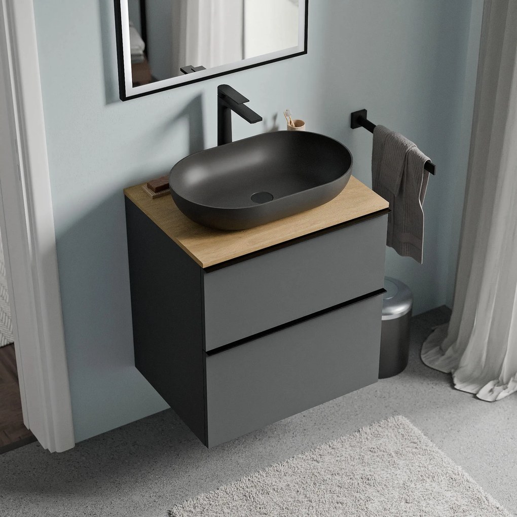 Meble łazienkowe szafka pod umywalkę nablatową LAVOA 60 cm
