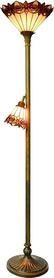 Prezent 244 - Lampa stojąca TIFFANY 1xE27/60W/230V + 1xE14/25W