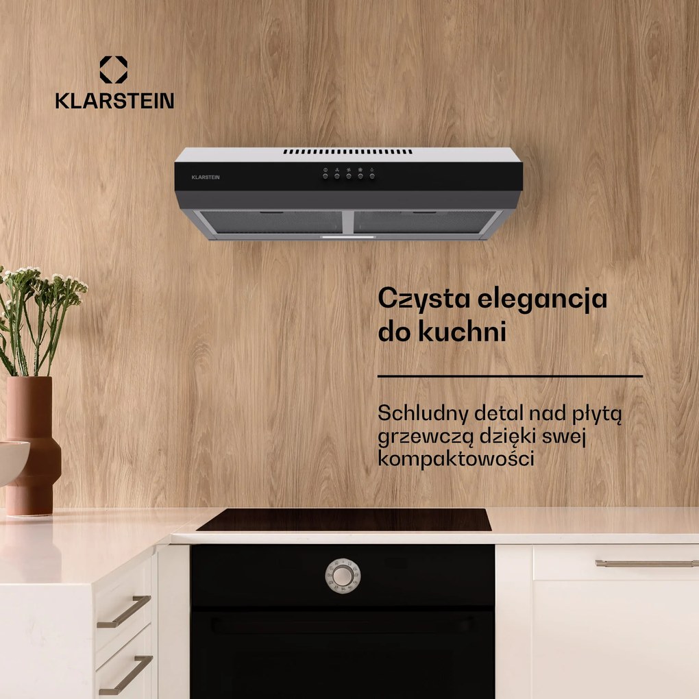 Klarstein Contempo 60 Okap wyciągowy podblatowy 60 cm