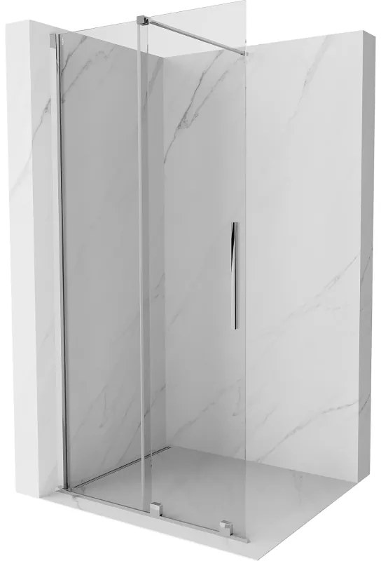 Mexen Velar ścianka prysznicowa rozsuwana Walk-in 70 x 200 cm, transparent 8 mm, chrom - 871-070-000-03-01