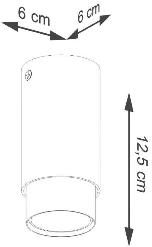 Lampa sufitowa w czarno-złotym kolorze Crown – Sollux