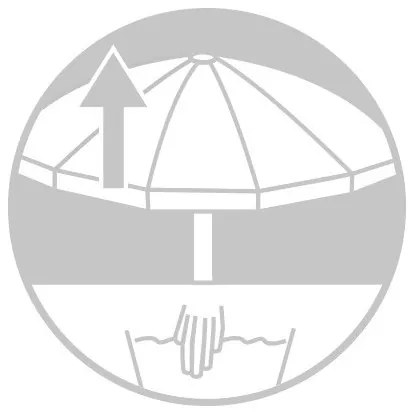 ACTIVE 370 cm - wahadłowy parasol ogrodowy z drążkiem bocznym : Substancja Desen - 840