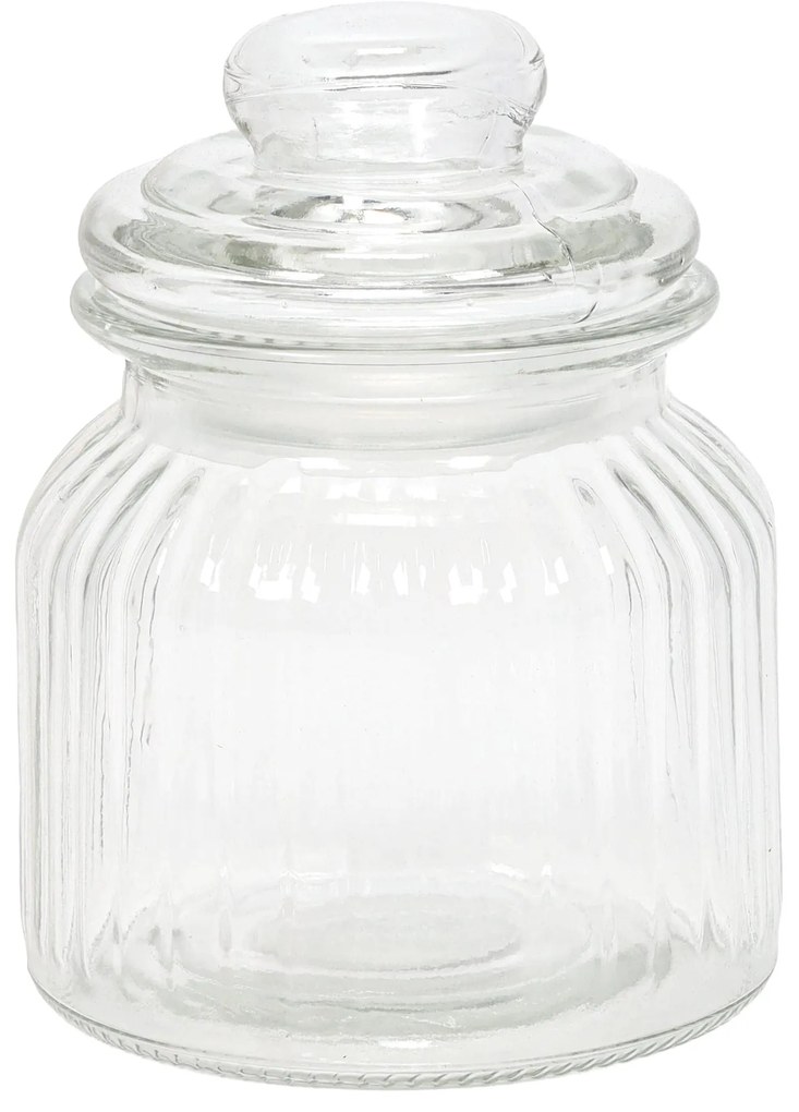 Prążkowany słoik ze szczelną pokrywką, 500 ml