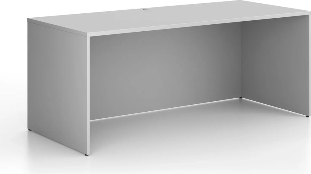 Biurko FRAME, 180x80 cm, szary