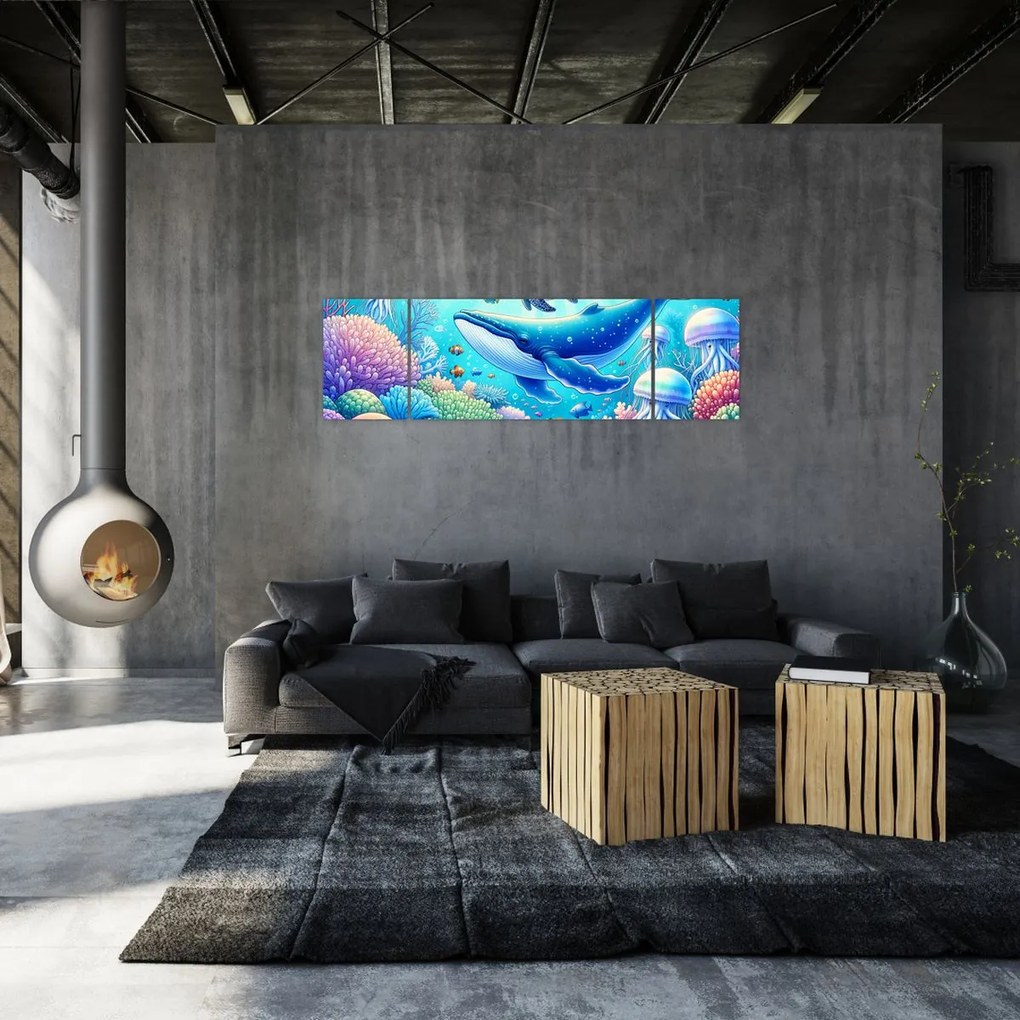 Obraz – Podwodny świat (170x50 cm)