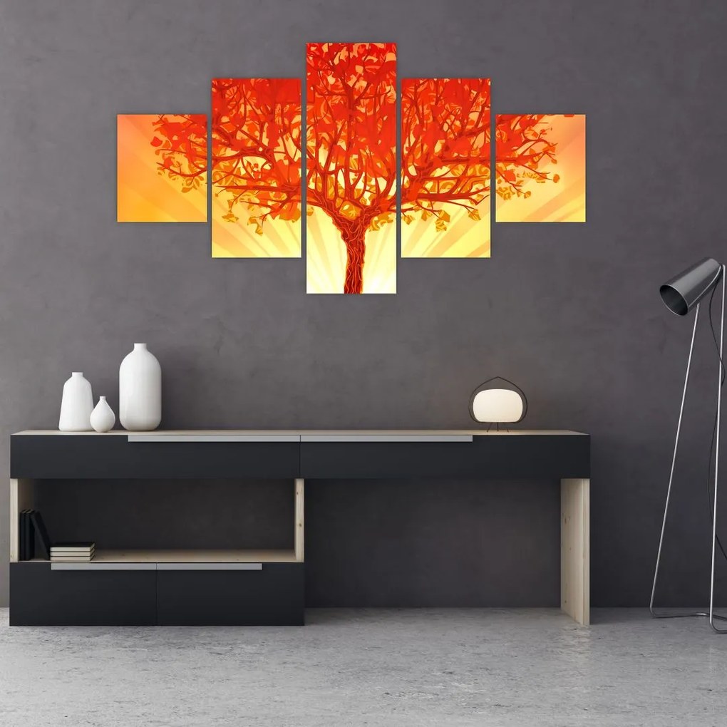 Obraz - Drzewo w słońcu (125x70 cm)