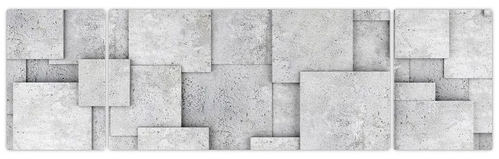 Obraz - Abstrakcja płytek betonowych (170x50 cm)
