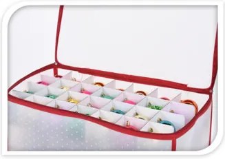 Pudełko na bombki i ozdoby świąteczne NIEVE, 56,5 x 33 x 34 cm