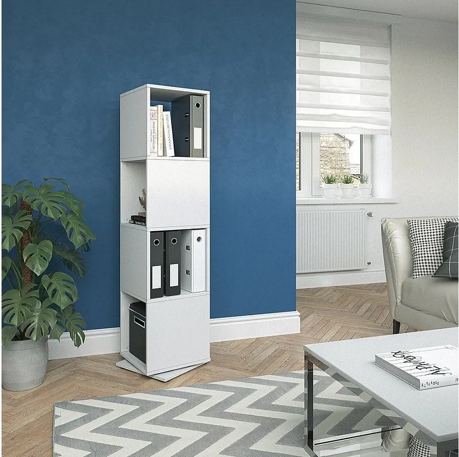 Półka obrotowa biały 35.2x35.2x144.2