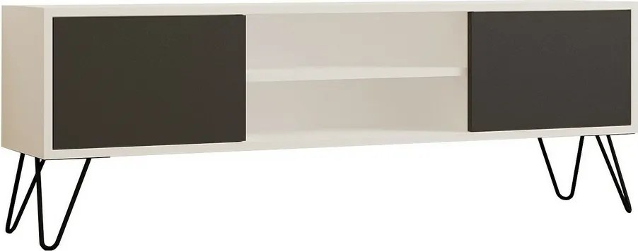 Stolik pod telewizor Hare White and Anthracite