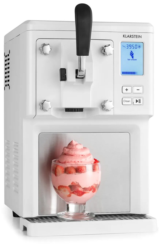 Klarstein Sweet Sundae 1.5L 250W Maszynka do Lodów z Kompresorem Biała