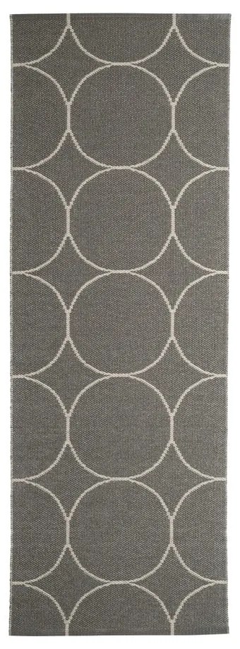 Ciemnoszary chodnik odpowiedni na zewnątrz 70x200 cm Boo Charcoal Linen – Pappelina
