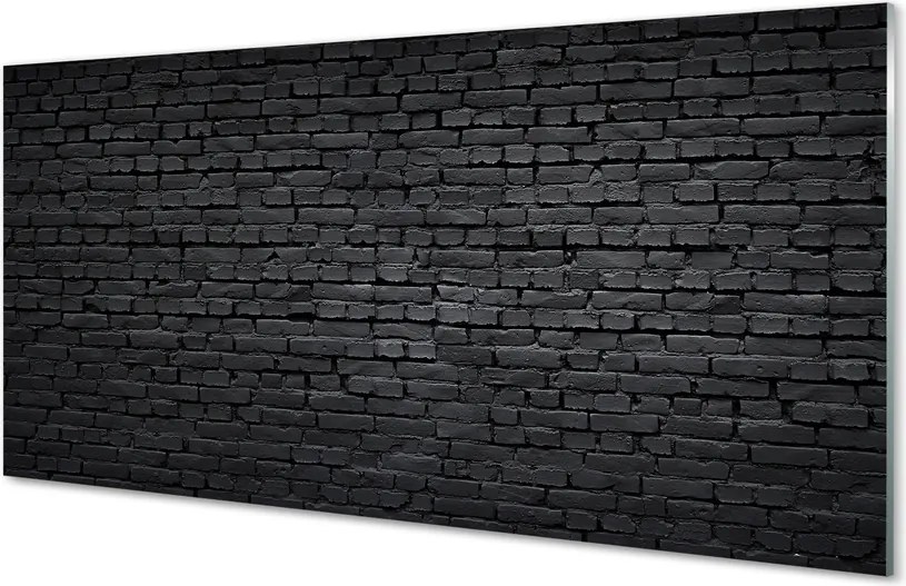 Szklany Panel Połączenie Cegły i Kamienia