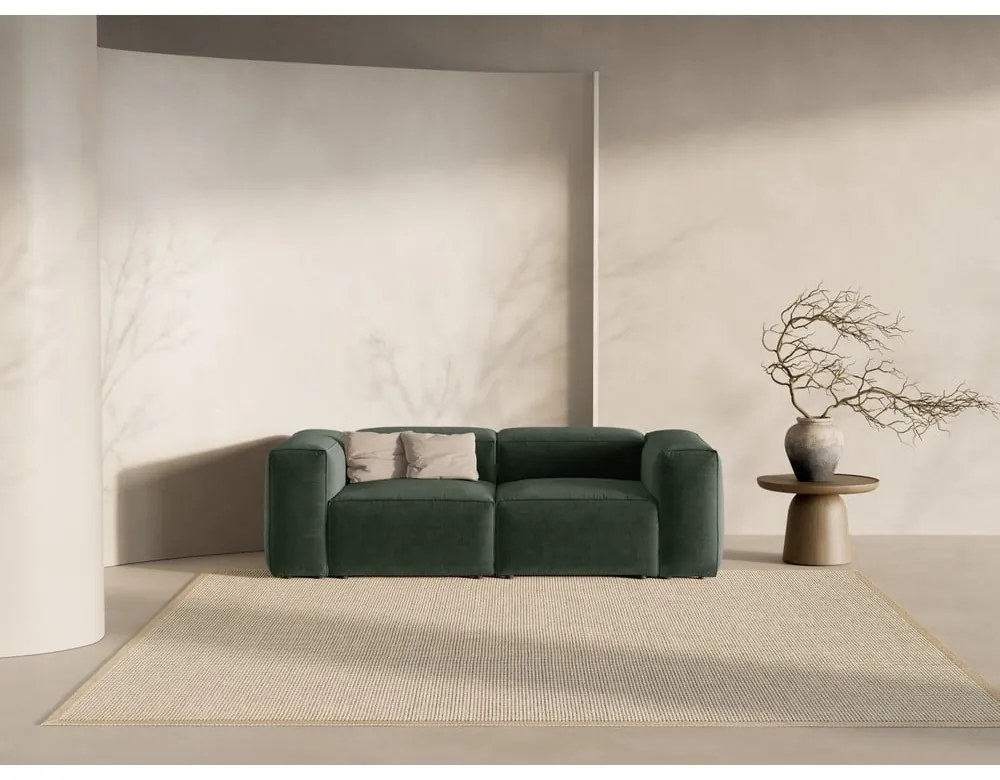 Zielona sofa 224 cm Bergamo – Cosmopolitan Design