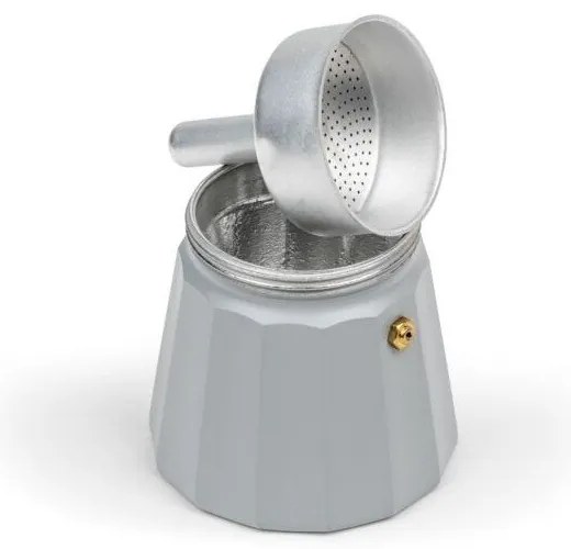 Szara metalowa kawiarka 400 ml Moshi – Leopold Vienna