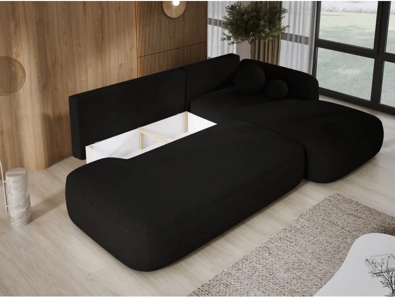 Narożnik BABU z funkcją spania układ L Prawy Tkanina NOWORNEVER 16