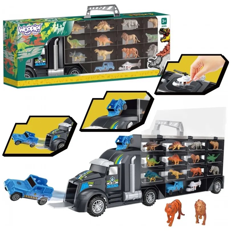 Woopie samochód transporter dinozaury ciężarówka
