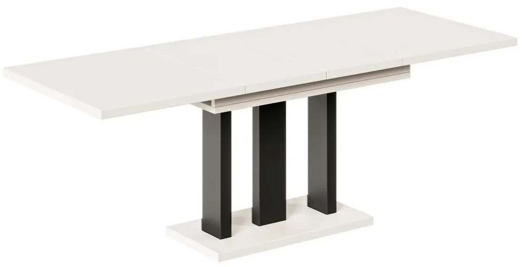 Stół rozkładany APPIA 130(210)x80 kaszmirowy mat/czarny mat ENDO