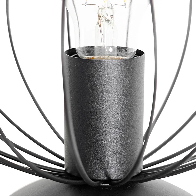 Przemysłowa lampa stołowa czarna - MargaritaDesignerski Oswietlenie wewnetrzne