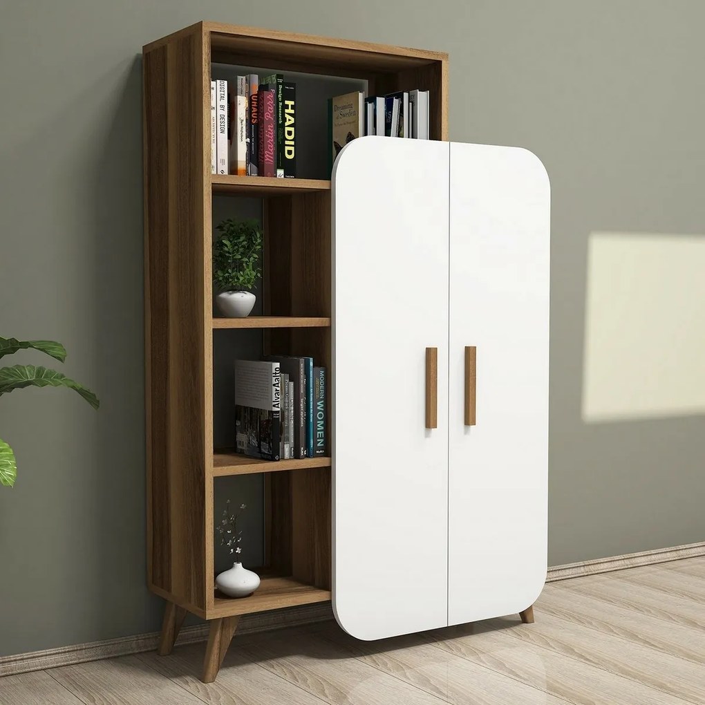 Biblioteczka Form White and Walnut