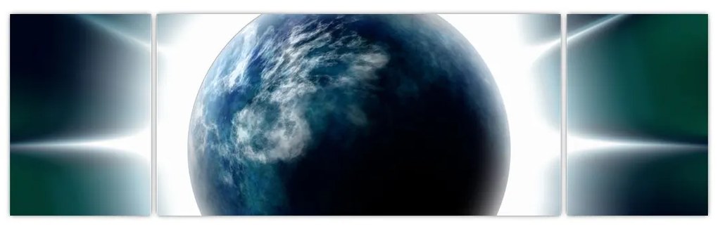 Obraz napromieniowanej planety (170x50 cm)