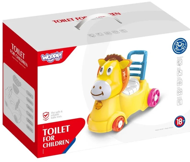 Woopie baby chodzik jeździk nocnik 3w1 osiołek