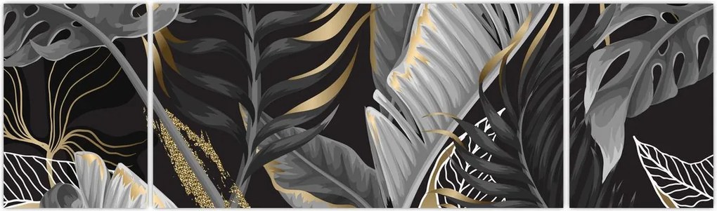 Obraz - Złota dżungla (170x50 cm)