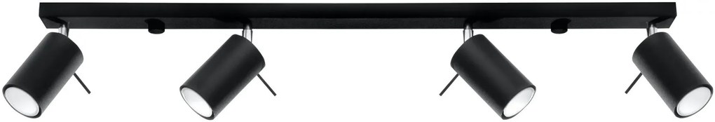 Nowoczesny plafon tuba czarny H9-G57