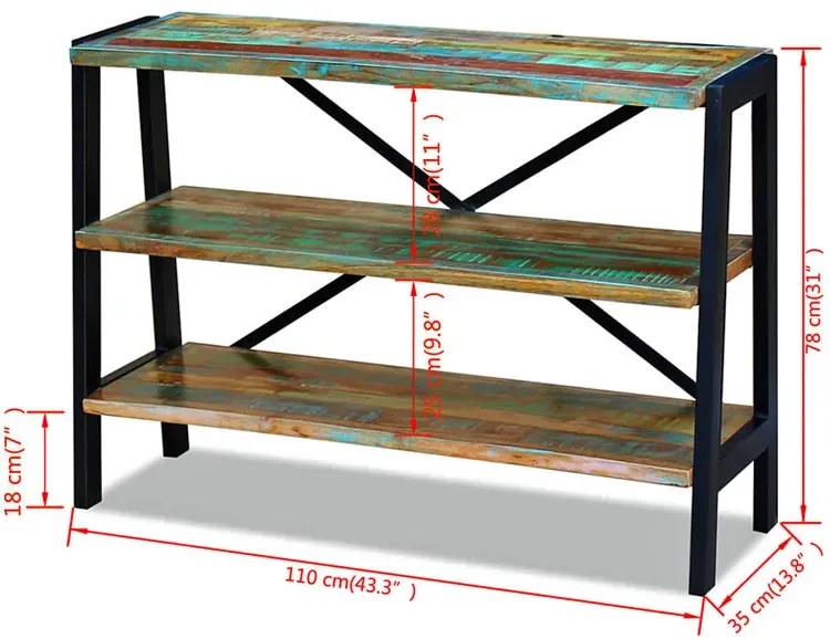 Metalowy regał industrialny na buty M5-W34