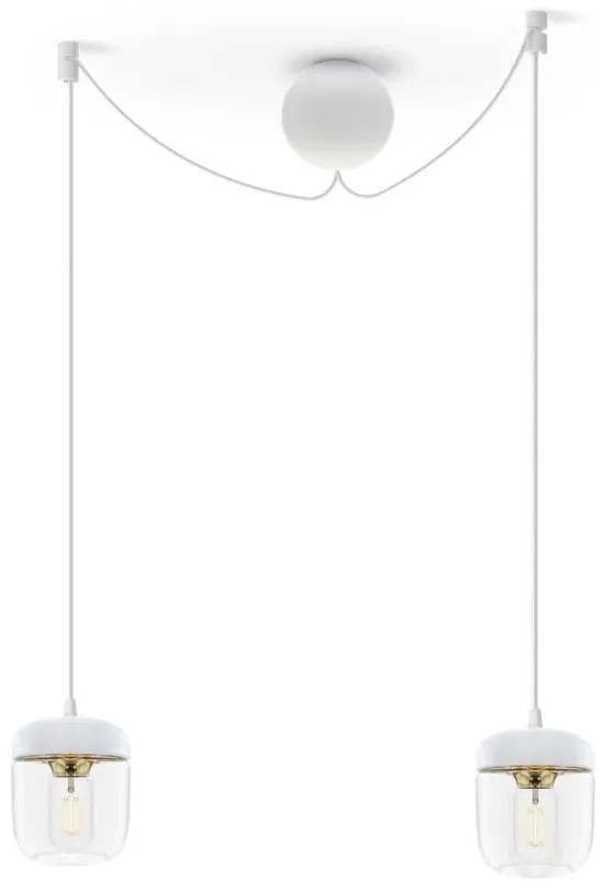 Biały podwójny kabel wiszący do lamp UMAGE Cannonball