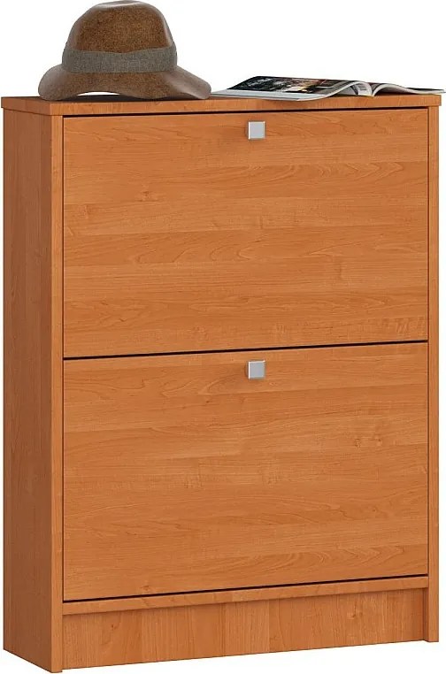 Szafka na buty AKORD Olcha 60 cm 2 drzwi kolor Olcha mat 2 półki 60x20x80 cm