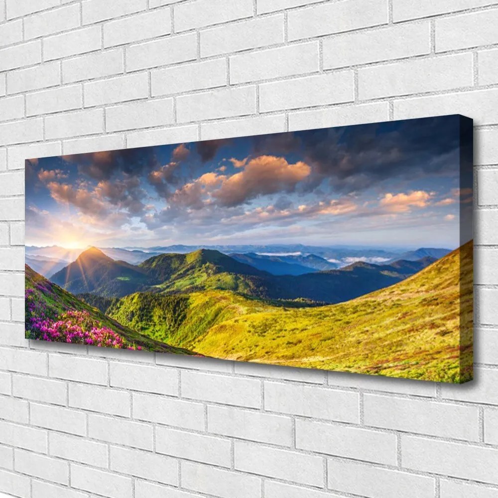 Obraz canvas na ścianę Słoneczna Hala pod Szczytami