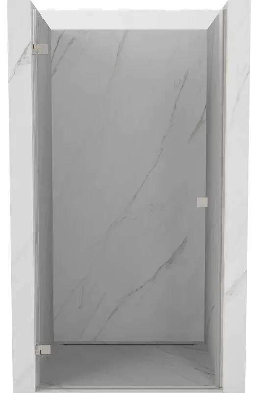 Mexen Lunar-B drzwi prysznicowe uchylne lewe 95 cm, transparent, nikiel szczotkowany - 832-095-000-97-00-L