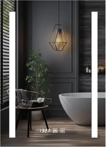 IREDA Lustro łazienkowe z oświetleniem LED, 80 x 60 cm