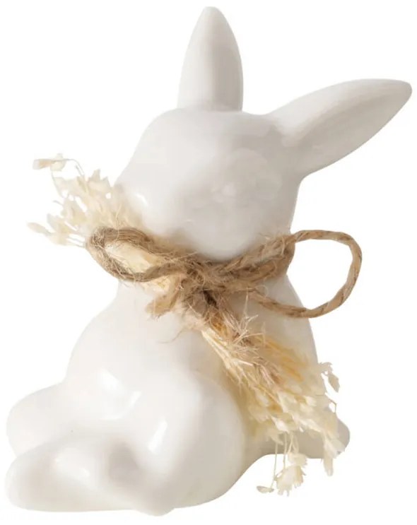 Figurka zając wielkanocny RABBIT, malutka, porcelanowa, wys. 6 cm