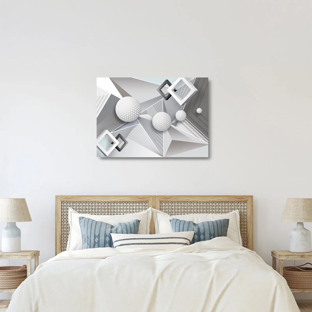 Geometryczny abstrakcyjny obraz (70x50 cm)